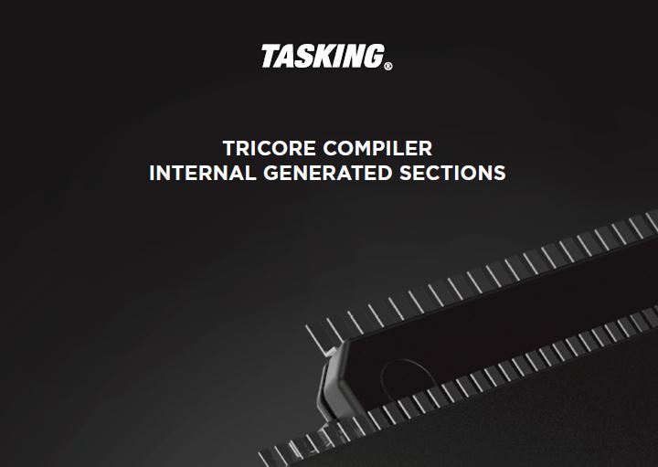 TriCore Compiler Internal Generated Sections