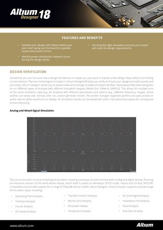 Design Verification Datasheet