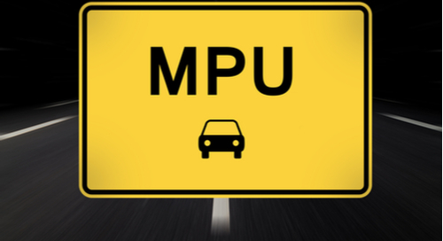 MPU on a traffic sign